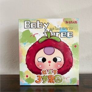 Baby Three Orchard Fruit Plush blind box.
Factory sealed.